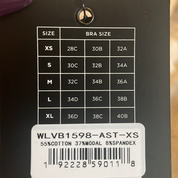 Ethika sports bra. XS. Never worn. Adjustable. Stretchy. - Picture 3 of 3